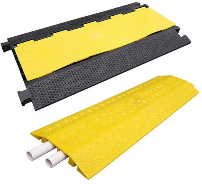 橡塑線槽 大三線槽 減速帶 過路防壓線槽板 壓線板 過線槽 三線槽 減速帶過線槽 2F, 1個