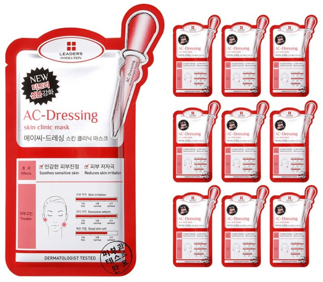 리더스 인솔루션 AC 드레싱 마스크팩, 1개입, 10개