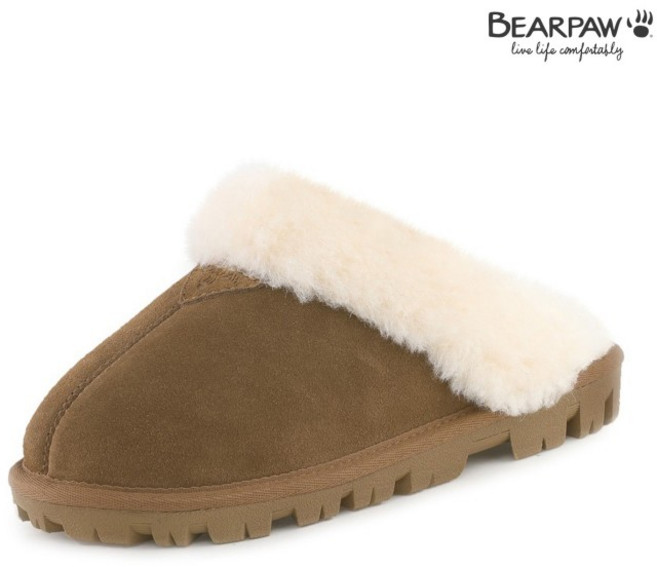 베어파우 (슈즈)] 여성 MARY 마리 브라운 소가죽 양모 스커프 어그슬리퍼 K814002PD-W 469329