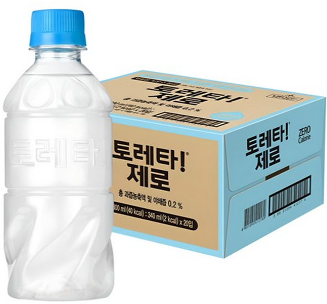 토레타 제로 무라벨 이온음료, 340ml, 60개