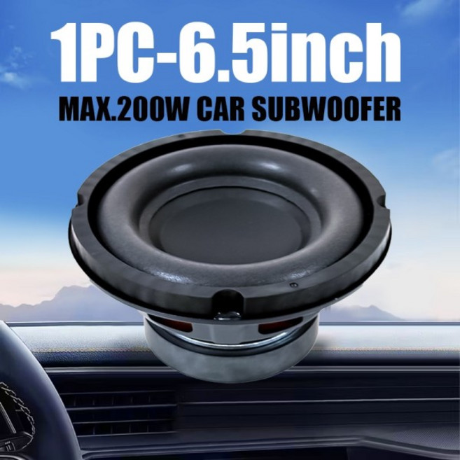 자동차 서브우퍼 6.5인치 200W 오디오 베이스 스피커 컴포넌트 스테레오 개조용 및 홈 시어터 시스템 업그, 01 6.5inch x1pc