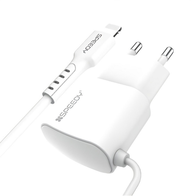 아이폰일체형충전기 고속 2.1A 8핀 1.2m 군대일체형충전기 부대반입, 일체형충전기 8핀 2.1A 1.2m 화이트, 1개