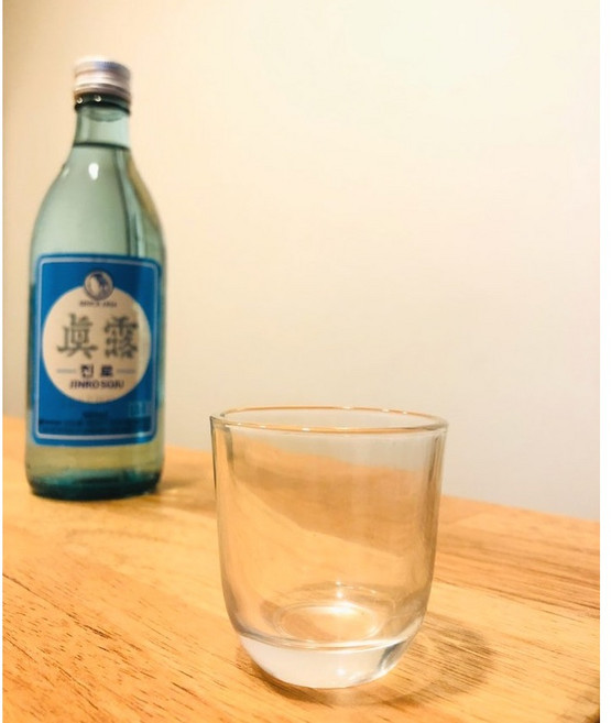 진로이즈백 무지 레트로 소주잔, 1개