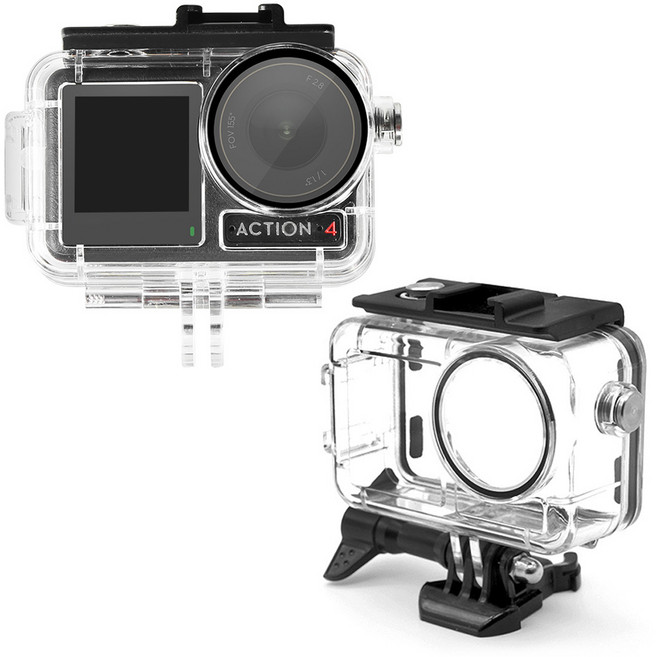 DJI 오즈모 액션 5 프로 4 3 호환 방수 하우징 케이스 액세서리, 1개