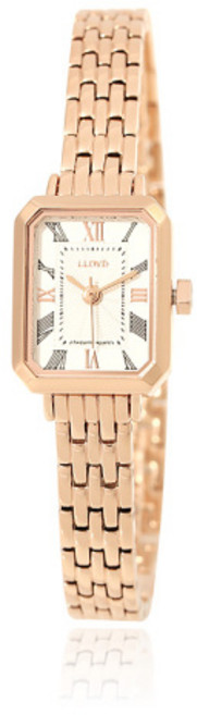 로이드 어썸스퀘어 로마 로즈골드 여성 메탈시계 LL2G18607XGG