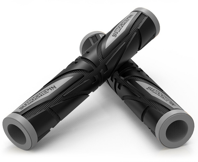 스피드마크 오토바이 브레이크 레버 커버 고무 그립 손잡이, 그레이, 1개