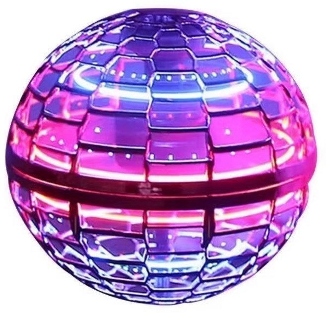 魔術球親子互動迴旋球 感應飛行UFO飛球 兒童解壓玩具禮物 安全懸浮飛行, 1個, 德係感應飛行球-粉色, 粉色