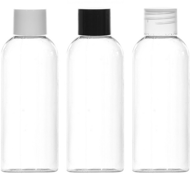 단마개 용기 50ml 60ml 75ml 80ml 100ml 막캡 페트병, 투명용기 검정캡, 1개