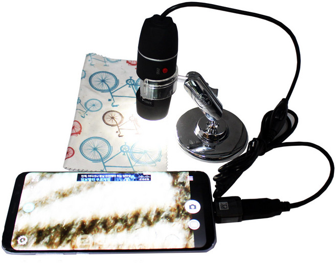 칸텔 1000배율 USB현미경 스마트폰연결 확대경 전자현미경 스마트폰연결 C타입 OTG포함