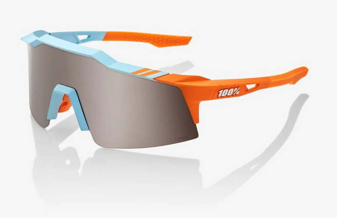 100% SPEEDCRAFT SL 스포츠 퍼포먼스 사이클링 선글라스 (소프트 택트 투톤 - 하이퍼 실버 미러 렌즈) 소프트 히퍼 렌즈 103585, 100% SPEEDCRAFT 스포츠 퍼포먼스 사이클링