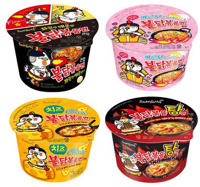 컵라면 4종세트 삼양 불닭볶음면4+까르보4+치즈4+불닭볶음탕4 16개, 기타컵라면 4종세트 삼양 불닭볶음면4+까르보4+치즈4+