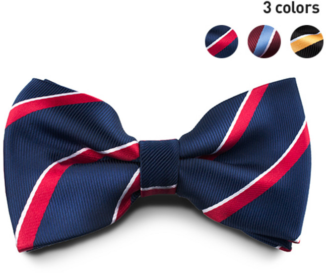 NV064_단정한 스트라이프 나비넥타이 3종