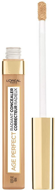 L'Oréal Paris Age Perfect 래디언트 컨실러 하이드레이팅 세럼과 글리세린 아이보리 베이지, 1개, 웜 베이지