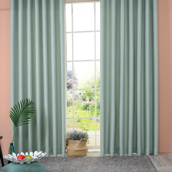 [당일발송] 예가창 마카롱 아일렛 핀형 암막커튼 2P 세트