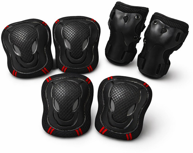 에이티 인라인 보호대 3종세트 KC 무릎 손목 팔꿈치 어린이 성인 자전거 킥보드