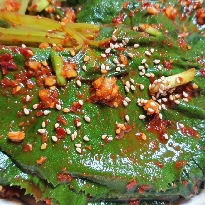 햇머위잎으로 만든 머위김치, 1개, 500g