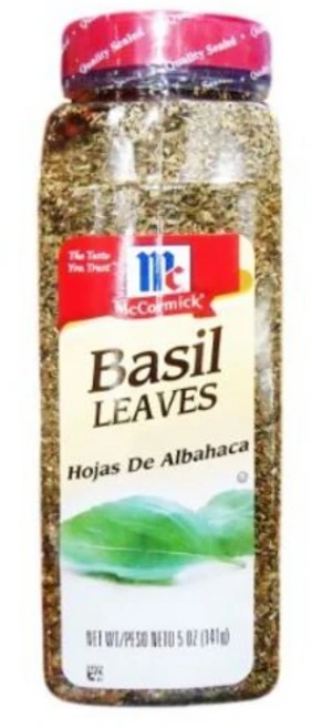 [CO(가공식품(조미료))]맥코믹 바질, 141g, 1개 - 쿠팡