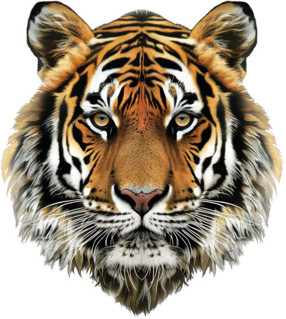 카머 호랑이 차량용스티커 데칼 투명 방수 스티커 포인트 데코스티커 흠집커버 화물차 데칼, M