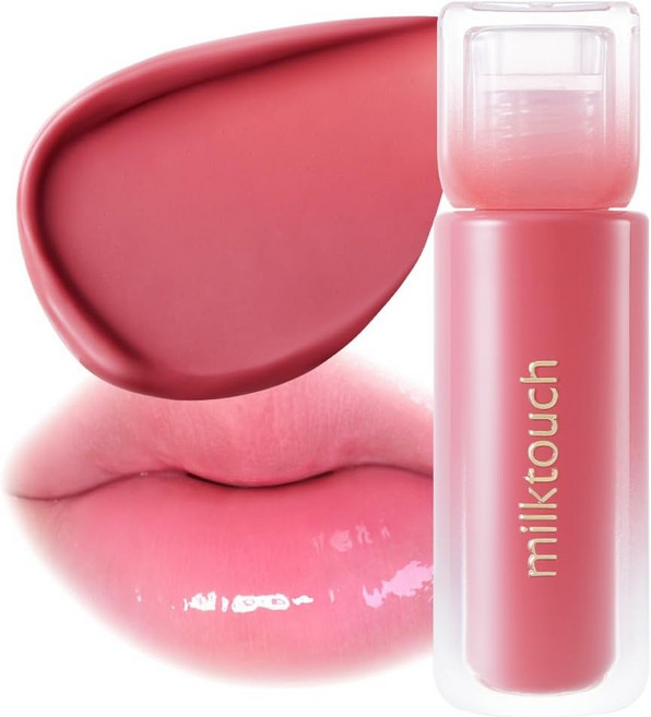 Milk Touch 우유 터치 립글로즈 핑크 듀스테인 시어 립글로스 03 피오니 레인, 1개, 01모닝헤이즈(WEB 한정색)