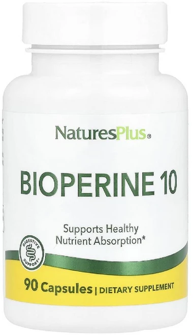 네이처스플러스 바이오페린 10 BioPerine 10 캡슐 90정, 1개 - 쿠팡