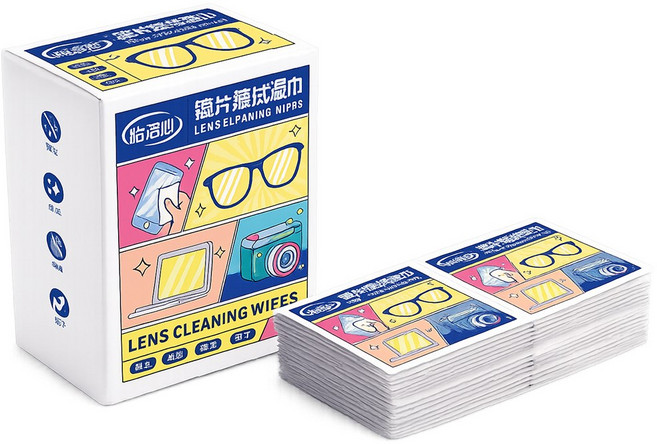 이칠가게 [KOTITI 인증완료] 안경클리너 렌즈클리너 티슈 안경딲이 일회용, 1개, 100개입, 150g