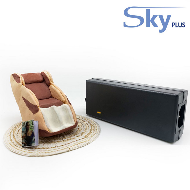 대한민국 SKYPLUS 어댑터 [3구접지] 유니텍 UT-M8710 바디원 마사지기 호환, 블랙, 1개