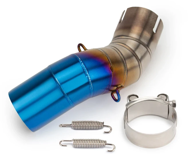 오토바이 배기구 개조 스테인리스 어댑터 중간 연결 파이프 51mm 레이싱 라인 카와사키 Z900 2017-2025용, 03 b 2017-2019  2025