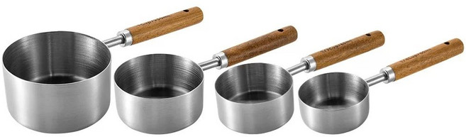 크레이트앤배럴Exclusive 아카시아 우드 Gold Measuring of 스푼[Set