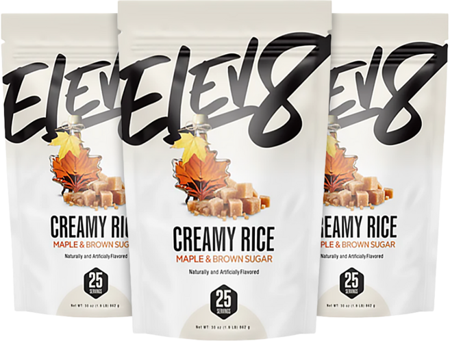 크림오브라이스 초콜렛 메이플 브라운 슈가맛 CREAMY RICE Maple & Brown Sugar 탄수화물 보충제 부드러운 간편 파우더 쉐이크, 3개, 865g