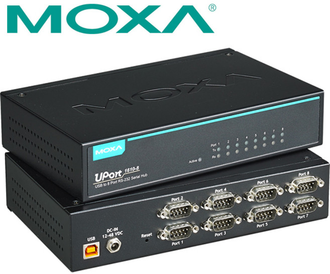 MOXA) USB 2.0 to 8포트 RS232 시리얼 컨버터/UPort1610-8 UPort1610-8, 1개