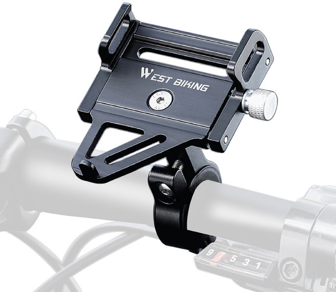 시그니처베이지 자전거 킥보드 핸드폰 휴대폰 스마트폰 거치대 YPZ359, 블랙, 1개