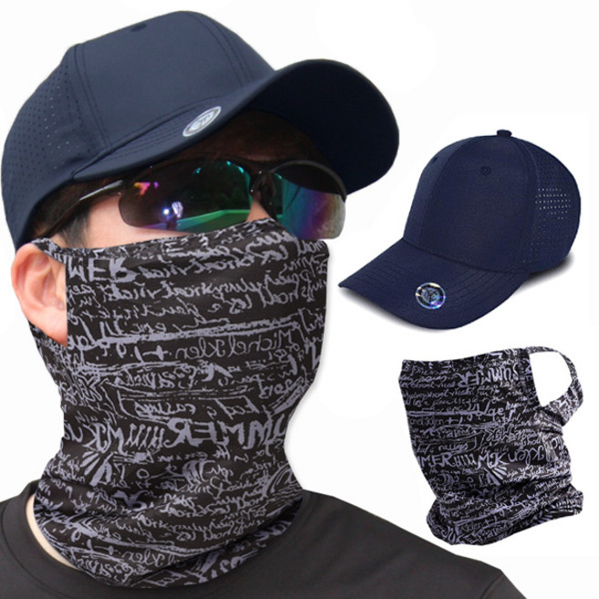 스타리프 [P2X 2종세트] 메쉬캡모자 +쿨멀티스카프, PA101X 캡모자 (네이비) + P2X 쿨멀티스카프 (그레이), 1개