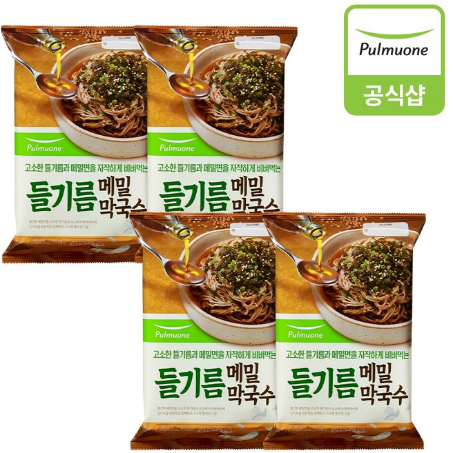 풀무원 [풀무원] 들기름막국수391g 4개(8인), 4개, 391g