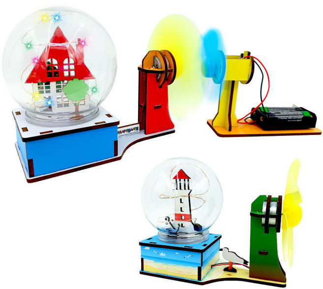 [LED 스타볼]에너지전달 풍력 등대&풍력 하우스 만들기(탄소중립), 풍력 하우스