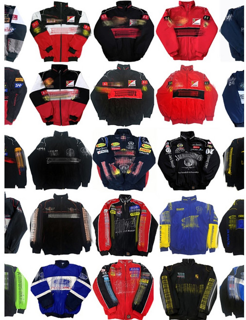 (누빔)빈티지 아메리칸 레이싱 웨어 F1 라이딩 자켓 점퍼 남성 여성, 2XL