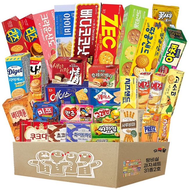 탕비실 과자 선물세트 2호, 1세트, 31종