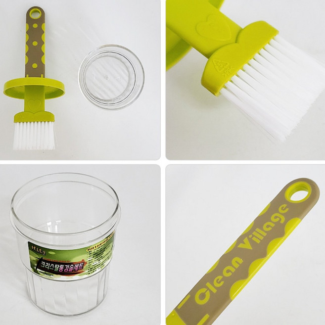 김기름바르는솔통세트 어묵양념간장김붓 바베큐소스브러시손잡이, 1개