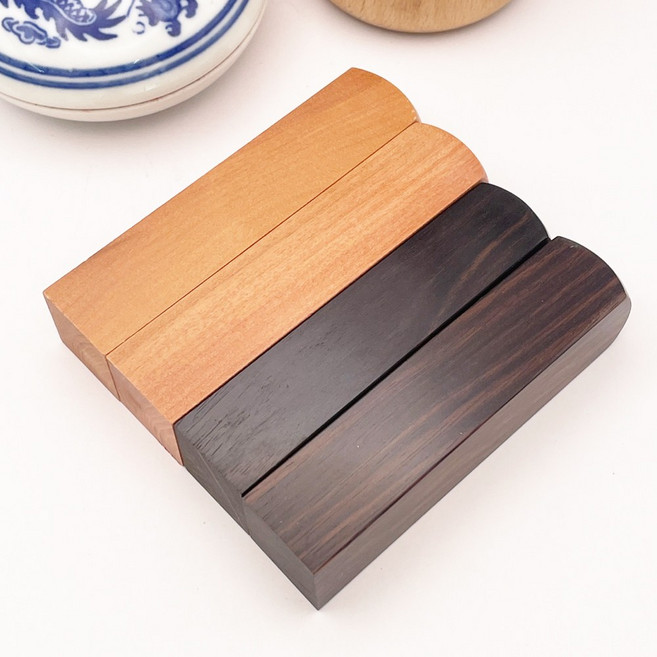 사각 인감도장 흑단 대추목도장 개인인감 네모도장, 1개, 대추6푼