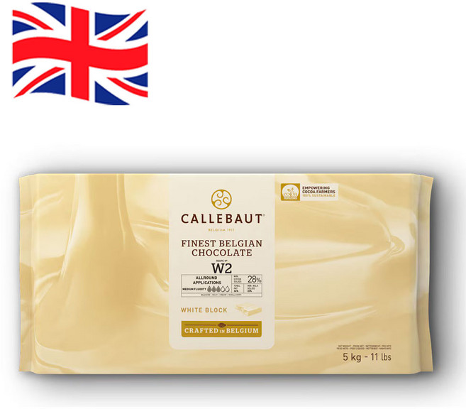 5kg 1개 두쫀쿠 칼리바우트 화이트 초콜릿 W2 블록 Callebaut White W2