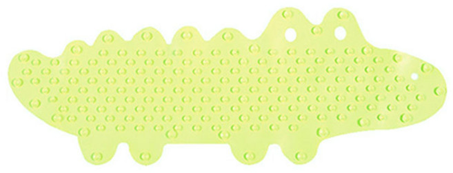 부자오빠 파스텔 악어 욕조매트 욕실미끄럼방지매트 유아용 KC인증, 그린