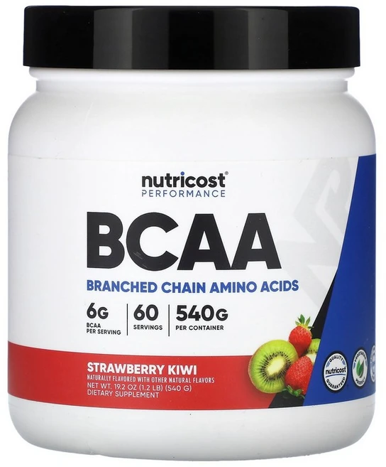 뉴트리코스트 Nutricost 퍼포먼스 BCAA 딸기 키위 540g1.2lb129126원산지:기타, 544 g, 1개 - 쿠팡