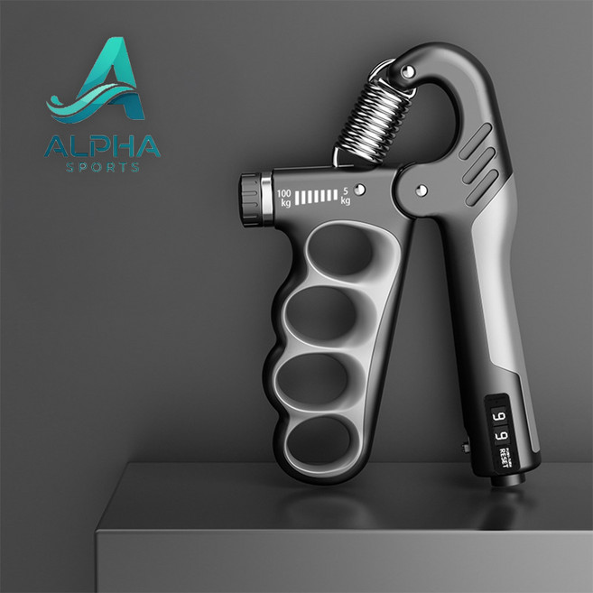 알파 카운터강도조절 손완력악력기, 1개, 그레이