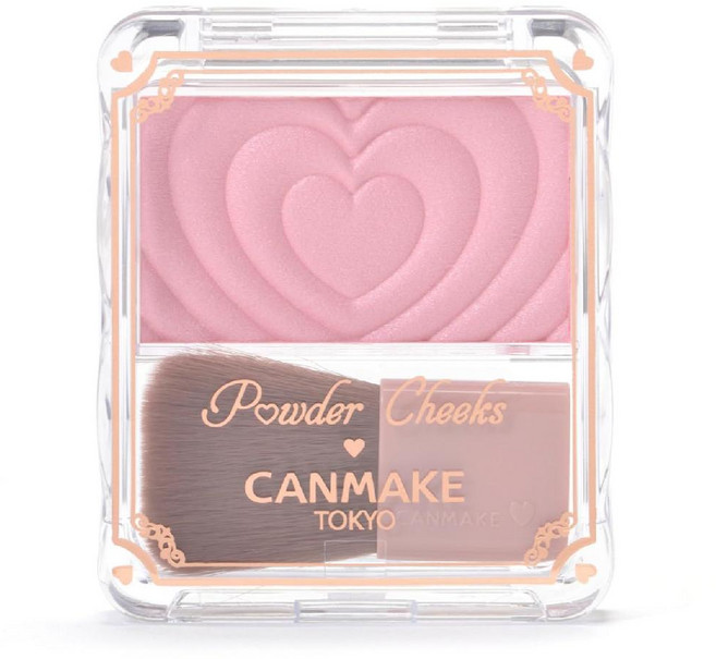 캔메이크 파우더 치크 하트 블러셔 5종 (P1~P5), 1개, P2 리틀샤이핑크, 2kg