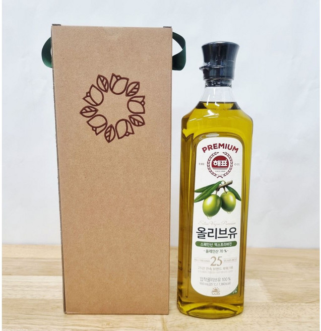 해표 엑스트라버진 올리브유 900ml 1입 실속 명절 선물세트, 1개