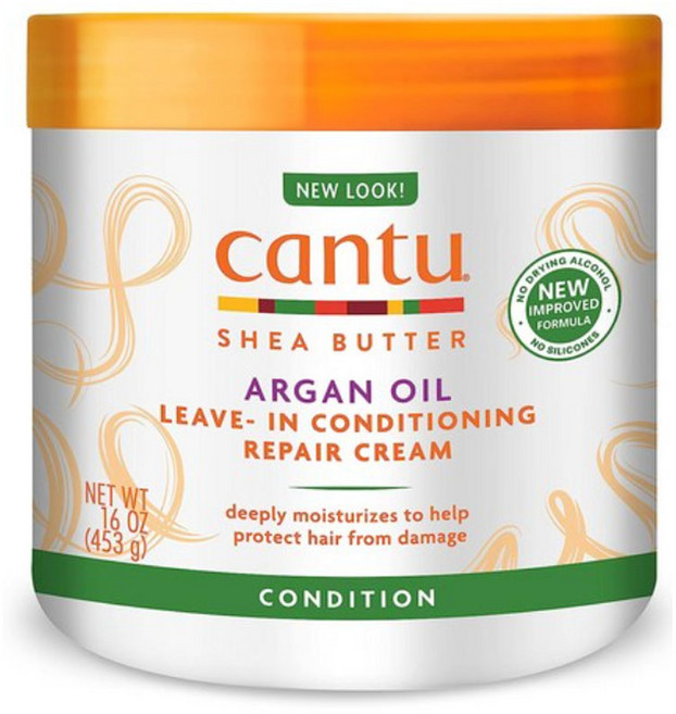 Cantu 아르간 오일 리브-인 컨디셔닝 리페어 크림, 453g, 1개
