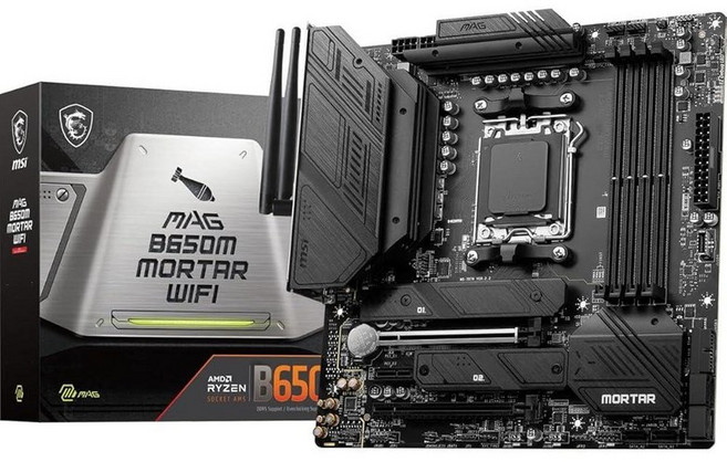 MSI MAG B650 Tomahawk Wi-Fi 게이밍 마더보드 AMD Ryzen 80007000 AM5 DDR5 PCIe 4.0 M.2 SATA 6Gbs USB 3.2 Gen
