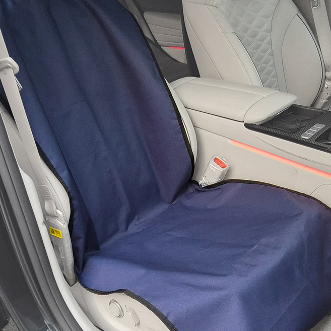 국내제작 자동차 방수시트 애완견 오염방지 시트보호용 커버 앞좌석용 1P-블루, 1개, 블루