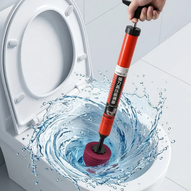로그엠 고압 초강력 변기 뚫어뻥 변기 막힘 해결 화장실 뚫는 기구, 혼합색상