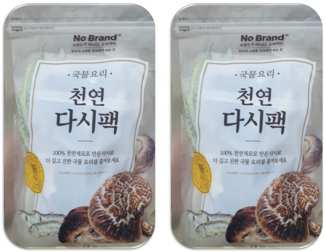 노브랜드 천연다시팩, 20개