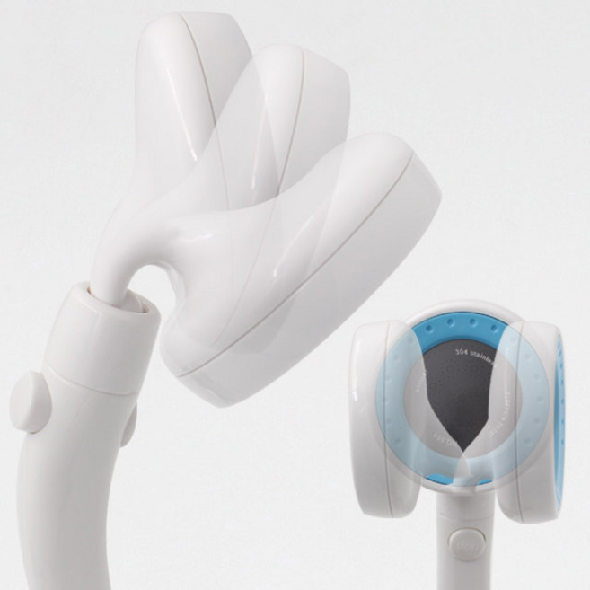 베스트샤워 360도 각도조절 수압상승 온오프 버튼 절수 샤워기, 1개, 블루